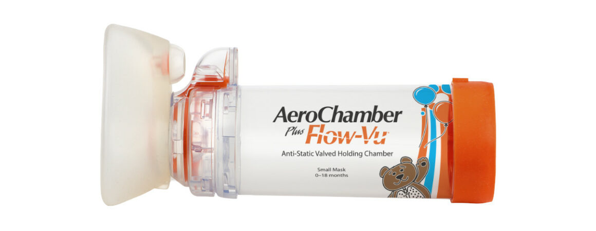 AeroChamber Plus Flow-Vu mit Babymaske Produktabbildung